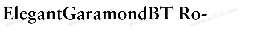 ElegantGaramondBT Ro字体转换